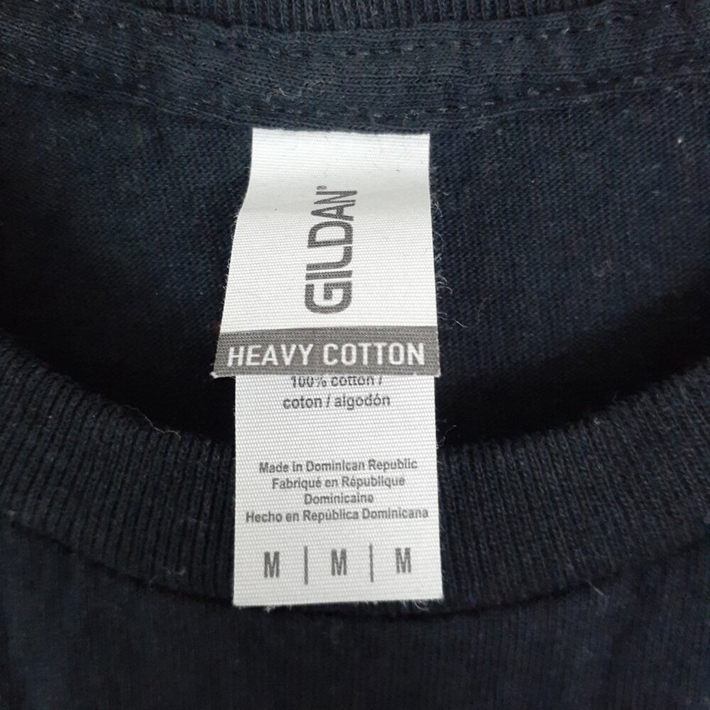Gildan Heavy Cotton Womens Tee M Yarn vs Coffee She Loves Me More 241 - Picture 3 of 3